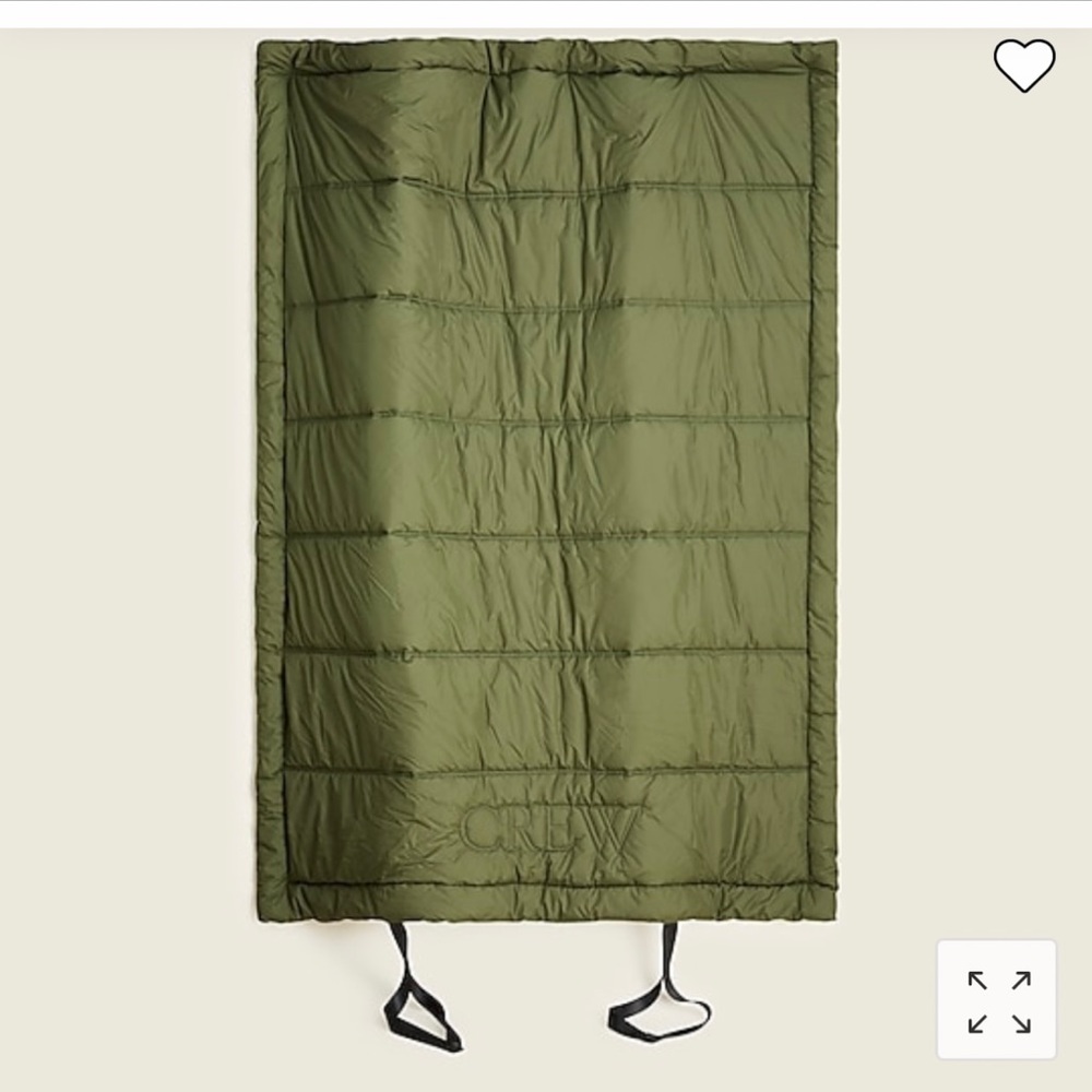 NWOT J. Crew Quilted Puffer Blanket with Primaloft